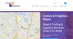 Desktop Screenshot of cratersandfreightersmiami.com