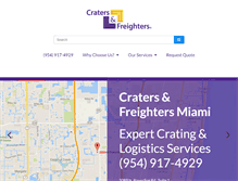 Tablet Screenshot of cratersandfreightersmiami.com